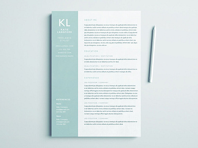 Free Freelance Stylist Resume Template curriculum vitae cv cv template design free free cv template free resume template freebie freebies resume