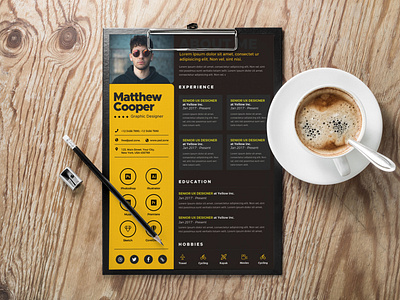 Free Creative A4 Resume Template by Julian Ma on Dribbble
