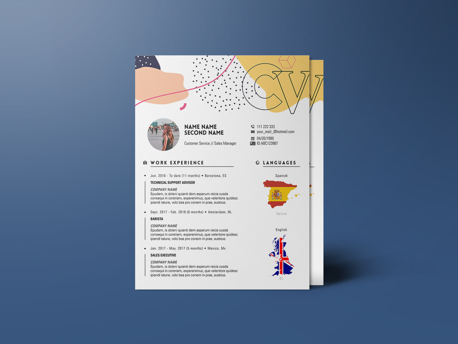 Free Trendy Indesign Resume Template by Julian Ma on Dribbble