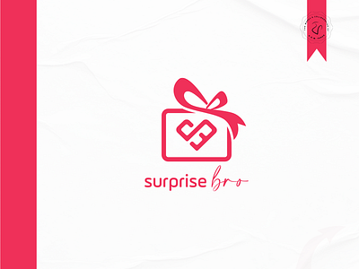 Surprise Bro - Online Gift Shop Logo branding gift logo gift shop logo graphic design illustration logo online logo shop logo