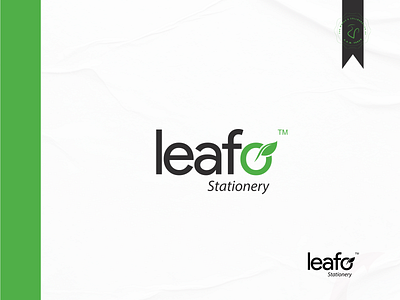 Leafo - Stationery Brand Logo clean design minimal