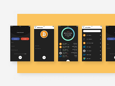 Moneta - Cryptocurrency Portfolio App - UI