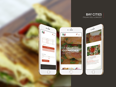 Bay Cities Italian Deli & Bakery - Design Concept branding clean concept design interface mobile product sketch ui web