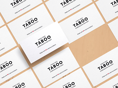 Taboo - Chocolate factory - Logo design branding business card design ecommerce logo sketch