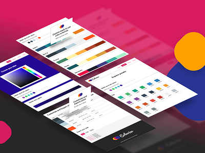 Colorizr - Color Scheme Generator - App Design branding clean concept design interface mobile sketch ui web