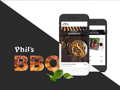 Phil's BBQ - California Restaurant - Mobile Experience android app branding design interface ios mobile sketch ui ux