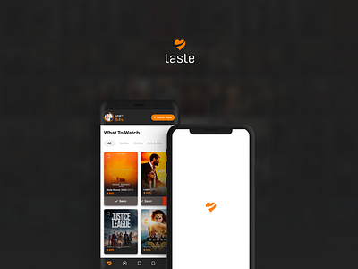 Taste.io - Movie Recommendations App - Concept app clean concept design interface mobile sketch ui