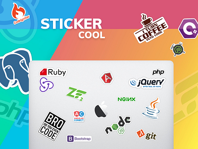 Sticker.cool - Creative Sticker Shop - Concept bright color concept design sketch sticker vibrant vivid