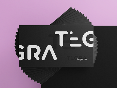 Tegra - Digital Agency - Business card branding concept design figma illustration logo typography