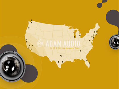 ADAM Audio - Interactive Map - Design Concept