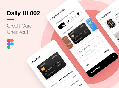 Credit Card Checkout - #DailyUI credit card checkout dailyui figma ui ux web design