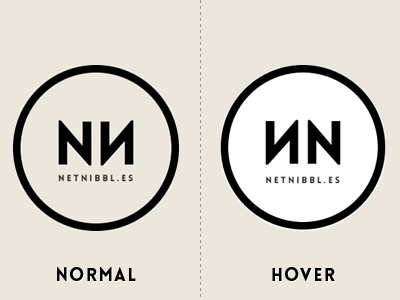 Netnibbl.es Logo animated branding css identity imageless logo minimal simple