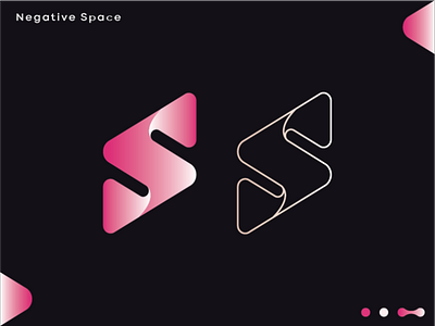 S 3d colorful logo combination logo dribbble s logo hd illustration negative space negative space logo s icon s logo vector s