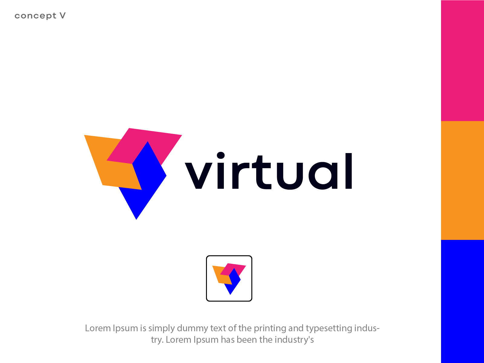 Virtual Logo by Javed Umar on Dribbble