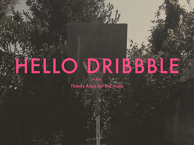 hello dribbble. debuts dribbble invite