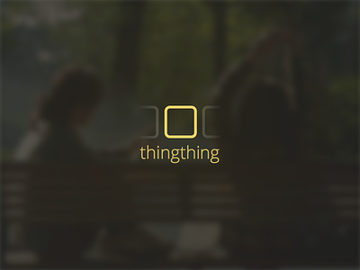Thingthing - logo app blurry branding ios landing page logo