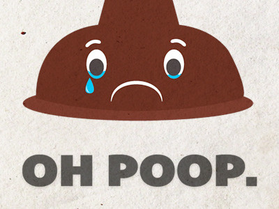 It's not easy being a plunger... plunger poop sad
