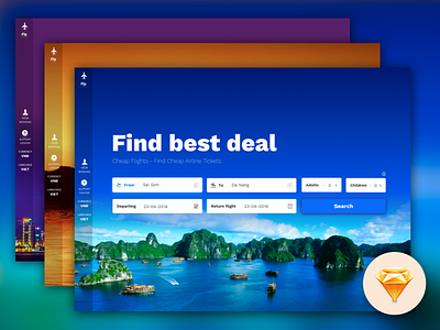 Search Tickets (.sketch) home search sketch ticket travel