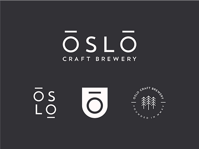 Oslo Craft Brewery badge beer branding brewery geometric logo