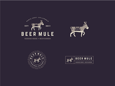 Beer Mule alternate marks beer branding logo