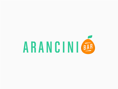 Arancini Bar branding custom type italian logo retro vintage