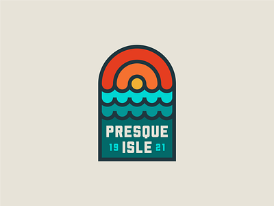 Presque Isle patch concept erie logo patch presque isle retro vintage