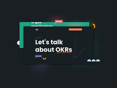 Let's talk about OKRs design digital landing page design landingpage ui web