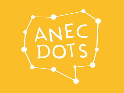 anecdots Logomark anecdote anecdots communication dots handdrawn logo points speechbubble wires