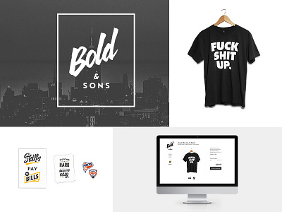 Bold & Sons and sons bold identity logo ruff screendesign typography webdesign