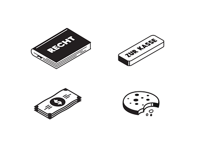 Isometric Icons book button cash cookie icons isometric isometric icons money