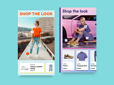 Concept: Shop the look lookbook mobile pdp productpage screendesign shop shop the look shopify ui