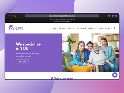 Website redesign for a clinic color uidesign ux design webdesign website design