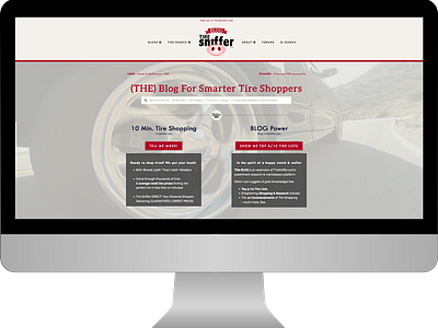 Tire Sniffer Blog Screen Shot