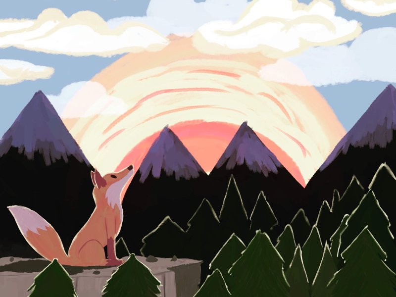 Forest character designs character colors backgrounds scenes paintings