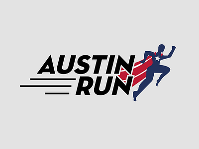 Austin Run Logo Design 30 day logo challenge austin run branding design graphic design logo marathon thirtylogos