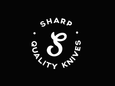 Sharp Knives Logo Design 30 day logo challenge branding design graphic design homeware knives logo thirtylogos