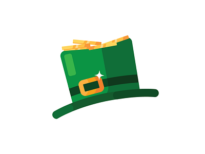 Saint Patrick’s Day Icon coin flat vector hat icon icons leprechaun hat lucky charm saint patricks day shamrock vector icon