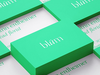 blum branding brand branding business cards color colorful design print design