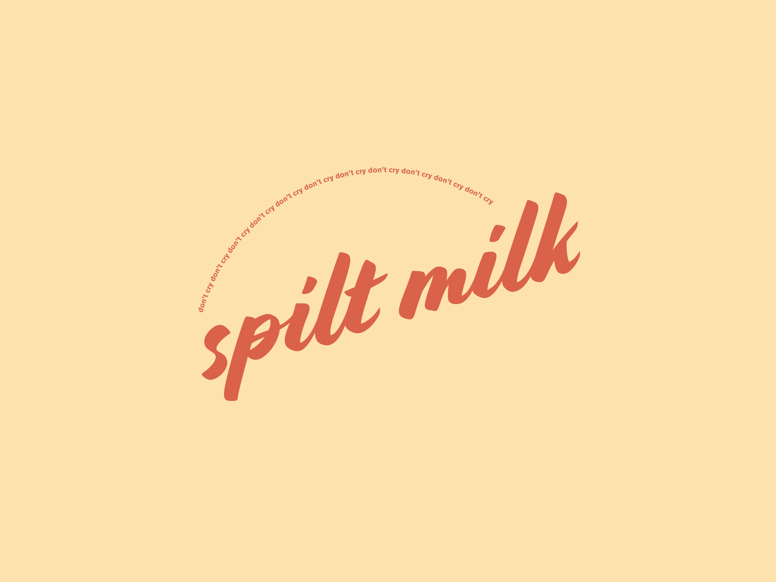 Logo Design—spilt milk by Alex Hoernlein on Dribbble