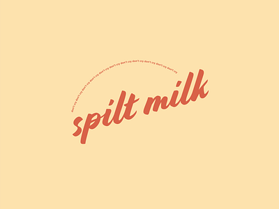 Logo Design—spilt milk branding design illustration logo design vector