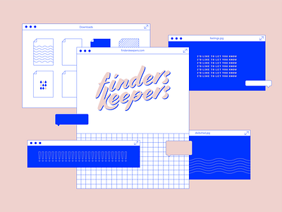 Finders Keepers 3.0 branding color colorful design illustration logo vector