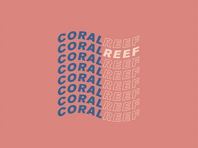 Coral Reef~ branding color colorful design logo vector