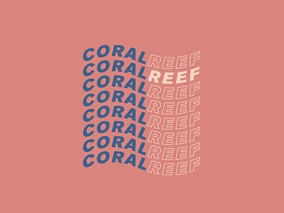Coral Reef~ branding color colorful design logo vector