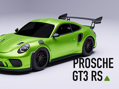 prosche gt3 rs 3d blender