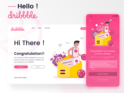 Dribbble invitation debuts debutshot design dribbble illustration ui