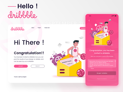 Dribbble invitation