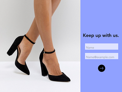 Womens Footwear Retailer (Call to Action) calltoaction daily 100 challenge dailyui dailyui 001 design retail retailer signupform ui web