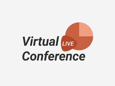 Design a logo for a virtual conference. dribbbleweeklywarmup