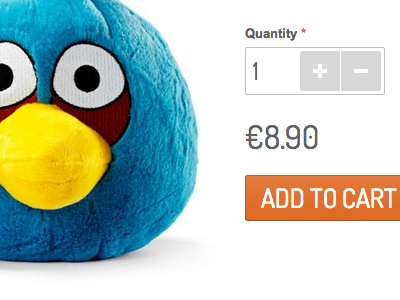 Angry Birds Shop angry birds ecommerce quantity responsive