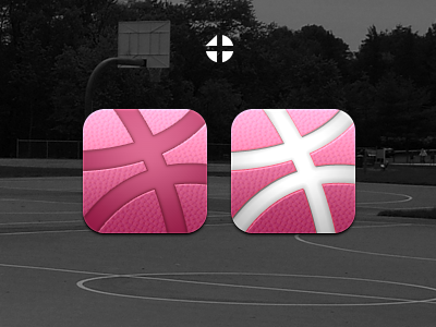 Dribbble for Tetra iPhone 4 apple dribbble grey icon ios iphone pink tetra theme ui white